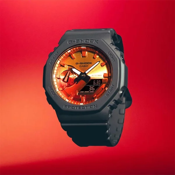 ساعت مچی مردانه کاسیو جیشاک مدل GA-2100FL-8ADR